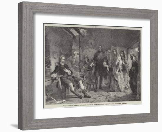 Flora Macdonald Introduced to Prince Charles Edward, after the Battle of Culloden-Alexander Johnston-Framed Giclee Print