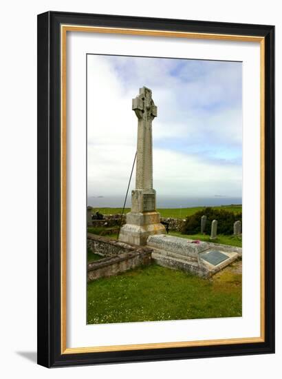 Flora Macdonalds Memorial, Kilmuir Graveyard, Skye, Highland, Scotland-Peter Thompson-Framed Photographic Print