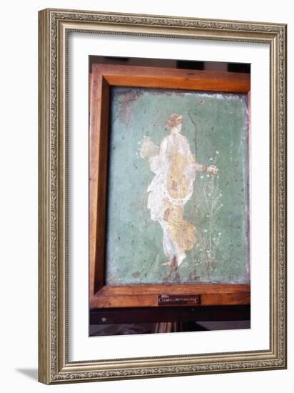 Flora or Primavera, Roman wall painting from Pompeii, c1st century-Unknown-Framed Giclee Print