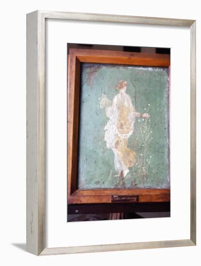 Flora or Primavera, Roman wall painting from Pompeii, c1st century-Unknown-Framed Giclee Print