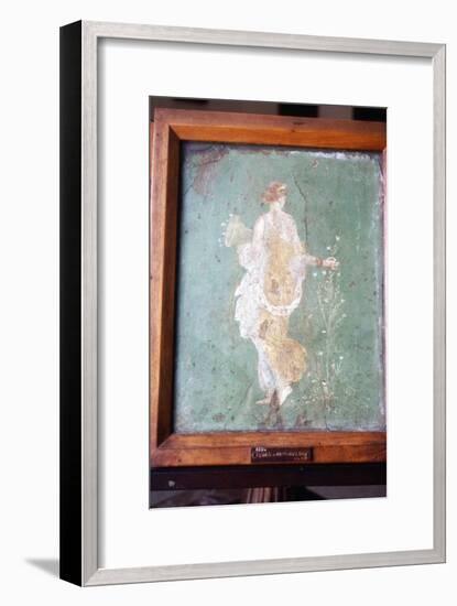 Flora or Primavera, Roman wall painting from Pompeii, c1st century-Unknown-Framed Giclee Print