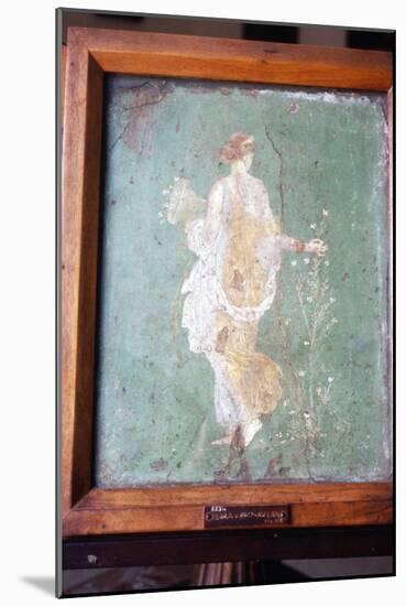Flora or Primavera, Roman wall painting from Pompeii, c1st century-Unknown-Mounted Giclee Print