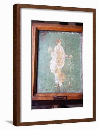 Flora or Primavera, Roman wall painting from Pompeii, c1st century-Unknown-Framed Giclee Print