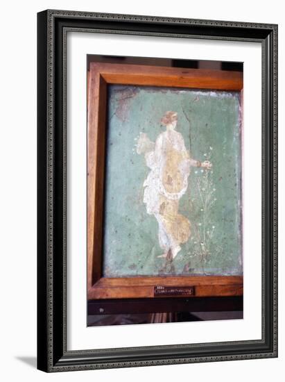 Flora or Primavera, Roman wall painting from Pompeii, c1st century-Unknown-Framed Giclee Print