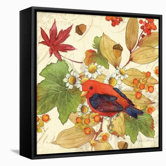 Flora & Tanager II-Julie Paton-Framed Stretched Canvas