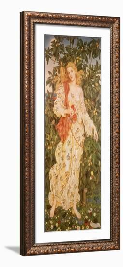 Flora, the Goddess of Blossoms, 1880-Evelyn De Morgan-Framed Giclee Print