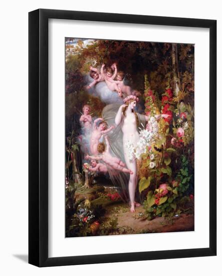 Flora Unveiled by Zephyrs, 1807-Richard Westall-Framed Giclee Print