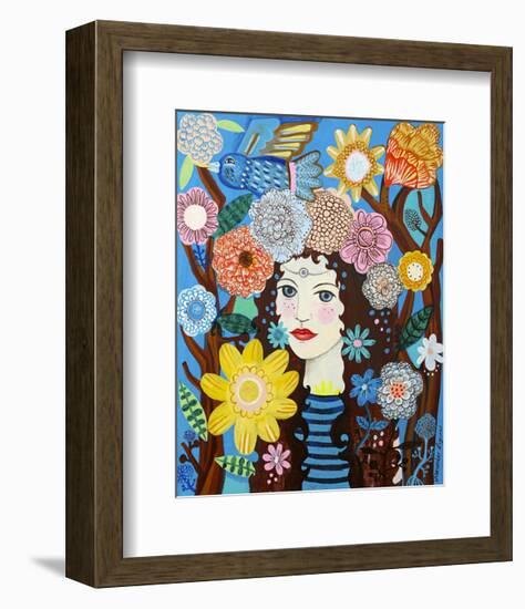 Flora-Mercedes Lagunas-Framed Art Print