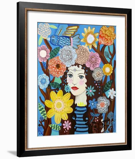 Flora-Mercedes Lagunas-Framed Art Print