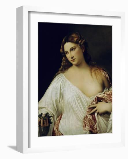 Flora-Titian (Tiziano Vecelli)-Framed Giclee Print