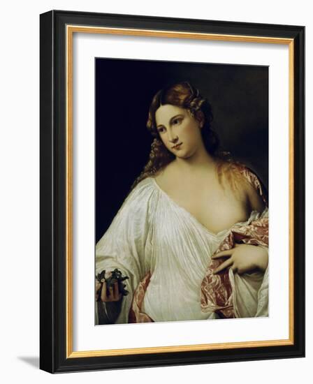 Flora-Titian (Tiziano Vecelli)-Framed Giclee Print