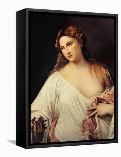 Flora-Titian (Tiziano Vecelli)-Framed Stretched Canvas