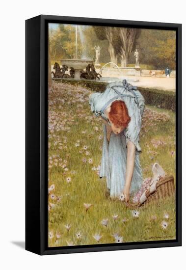 Flora-Sir Lawrence Alma-Tadema-Framed Stretched Canvas