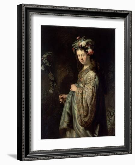 Flora-Rembrandt van Rijn-Framed Giclee Print