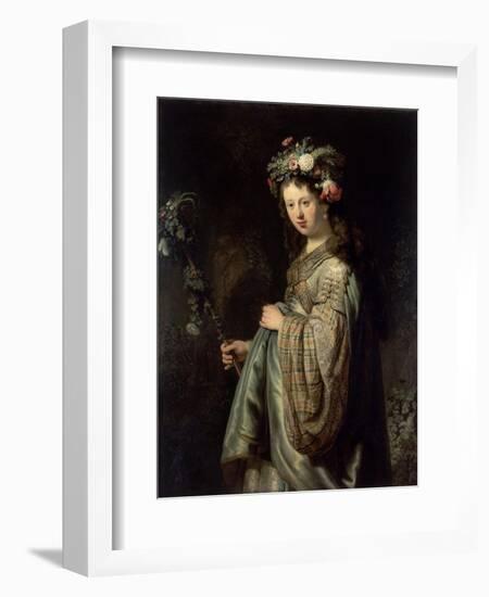 Flora-Rembrandt van Rijn-Framed Giclee Print