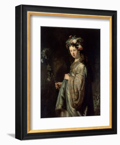 Flora-Rembrandt van Rijn-Framed Giclee Print