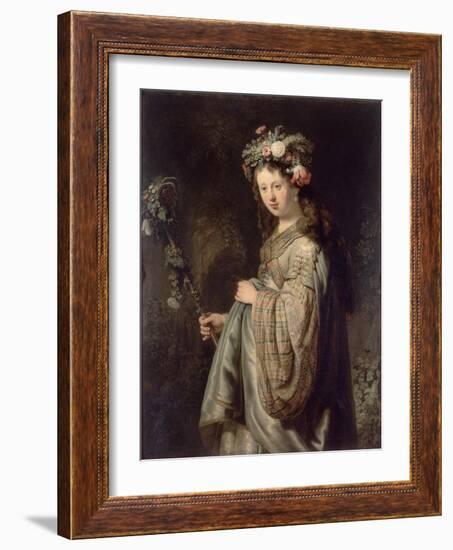 Flora-Rembrandt van Rijn-Framed Giclee Print