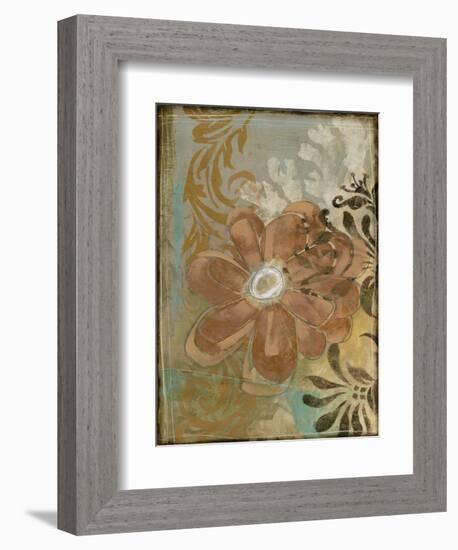 Floral Abstraction I-Jennifer Goldberger-Framed Art Print