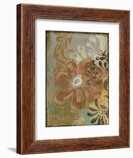 Floral Abstraction I-Jennifer Goldberger-Framed Art Print