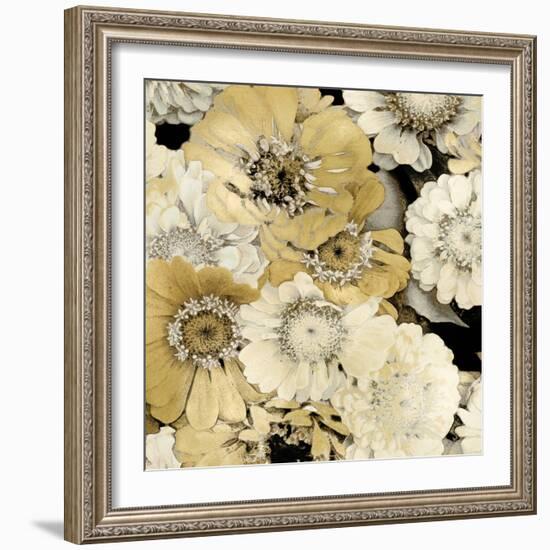 Floral Abundance in Gold II-Kate Bennett-Framed Art Print