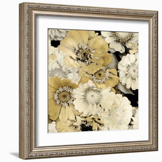 Floral Abundance in Gold II-Kate Bennett-Framed Art Print