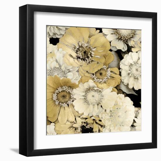 Floral Abundance in Gold II-Kate Bennett-Framed Art Print