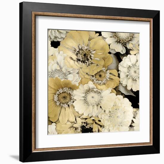 Floral Abundance in Gold II-Kate Bennett-Framed Art Print