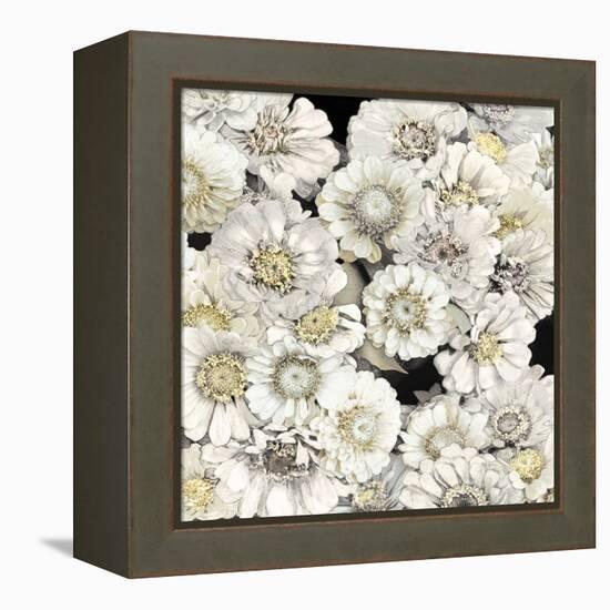 Floral Abundance in Ivory-Kate Bennett-Framed Stretched Canvas