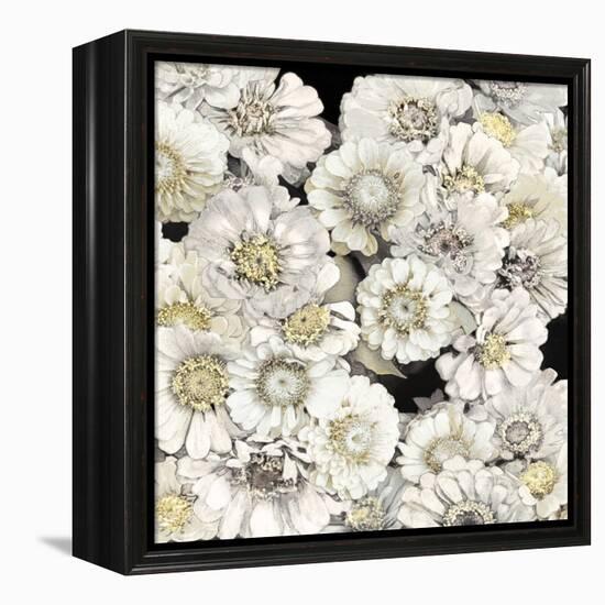 Floral Abundance in Ivory-Kate Bennett-Framed Stretched Canvas