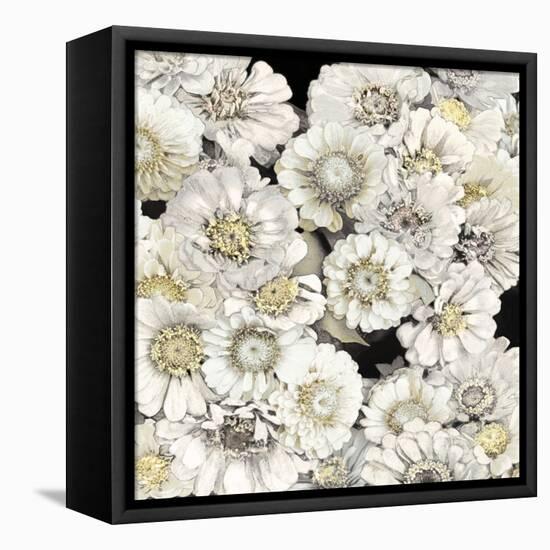Floral Abundance in Ivory-Kate Bennett-Framed Stretched Canvas