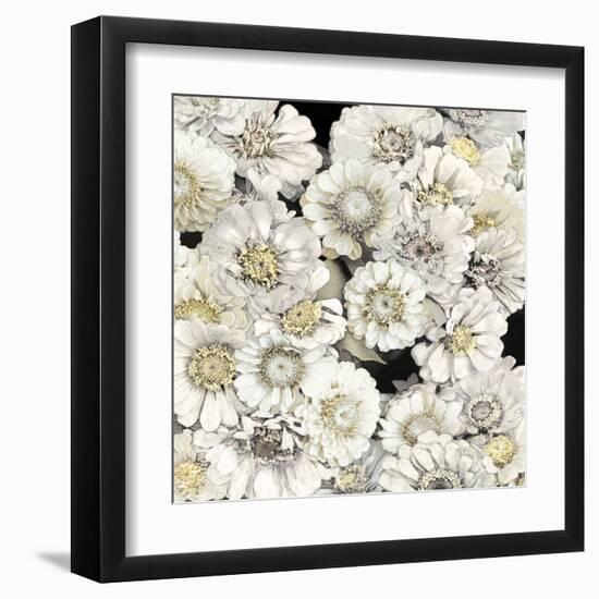 Floral Abundance in Ivory-Kate Bennett-Framed Art Print