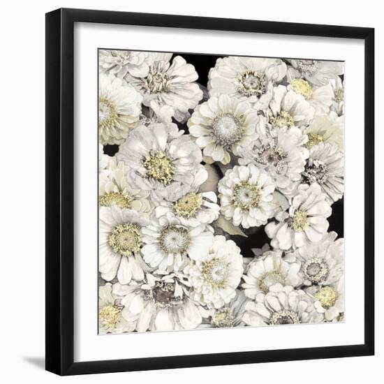 Floral Abundance in Ivory-Kate Bennett-Framed Art Print