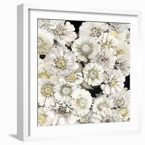 Floral Abundance in Ivory-Kate Bennett-Framed Art Print