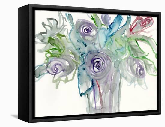 Floral Accent II-Samuel Dixon-Framed Stretched Canvas