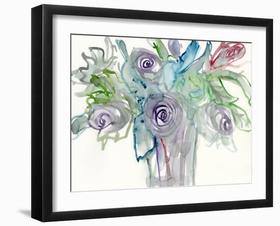 Floral Accent II-Samuel Dixon-Framed Art Print