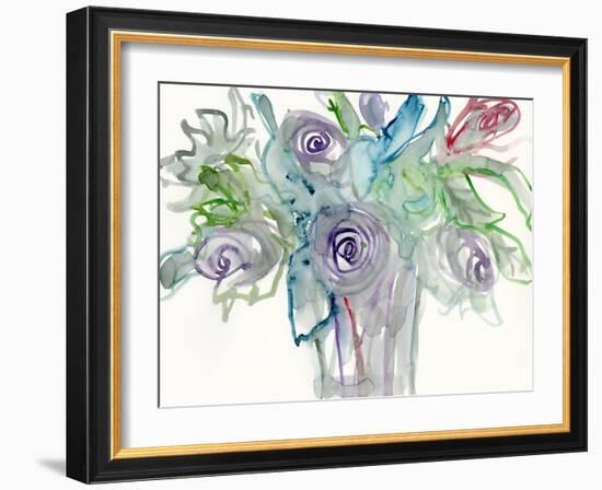 Floral Accent II-Samuel Dixon-Framed Art Print