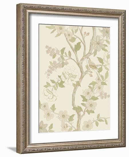 Floral Adornment - Flourish-Aurora Bell-Framed Giclee Print