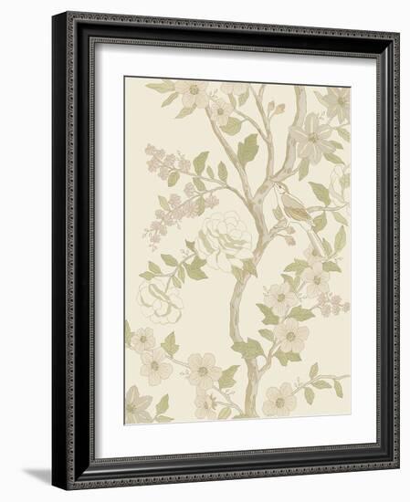 Floral Adornment - Flourish-Aurora Bell-Framed Giclee Print