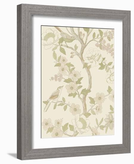 Floral Adornment - Grow-Aurora Bell-Framed Giclee Print