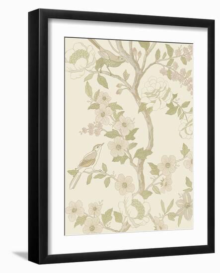 Floral Adornment - Grow-Aurora Bell-Framed Giclee Print