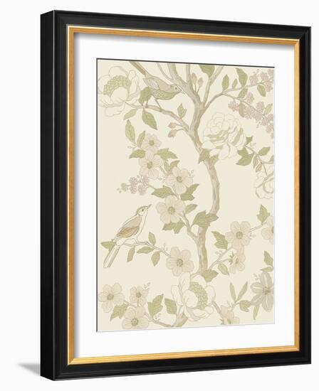 Floral Adornment - Grow-Aurora Bell-Framed Giclee Print