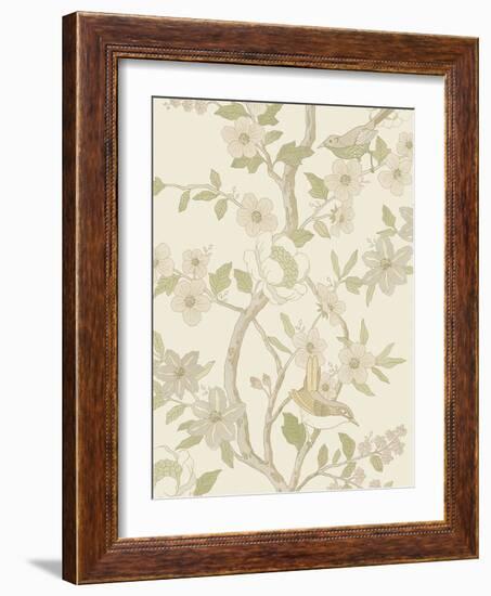 Floral Adornment - Thrive-Aurora Bell-Framed Giclee Print
