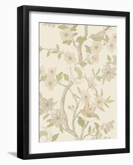 Floral Adornment - Thrive-Aurora Bell-Framed Giclee Print