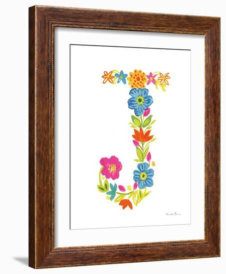 Floral Alphabet Letter X-Farida Zaman-Framed Art Print