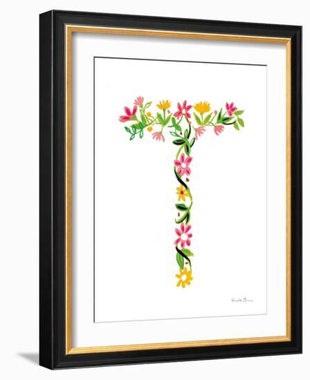 Floral Alphabet Letter XX-Farida Zaman-Framed Art Print