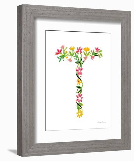 Floral Alphabet Letter XX-Farida Zaman-Framed Premium Giclee Print