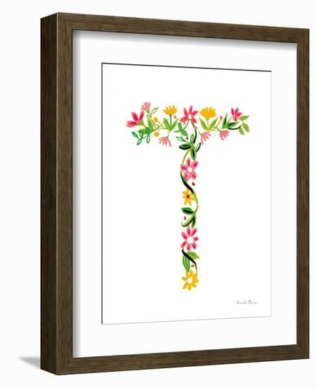 Floral Alphabet Letter XX-Farida Zaman-Framed Premium Giclee Print