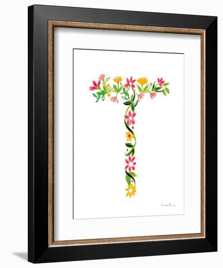 Floral Alphabet Letter XX-Farida Zaman-Framed Premium Giclee Print