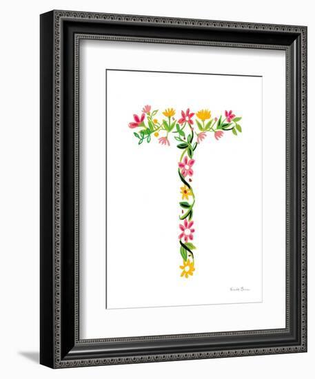 Floral Alphabet Letter XX-Farida Zaman-Framed Premium Giclee Print