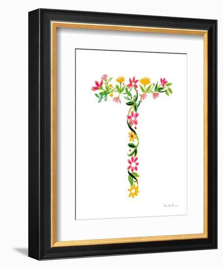 Floral Alphabet Letter XX-Farida Zaman-Framed Premium Giclee Print